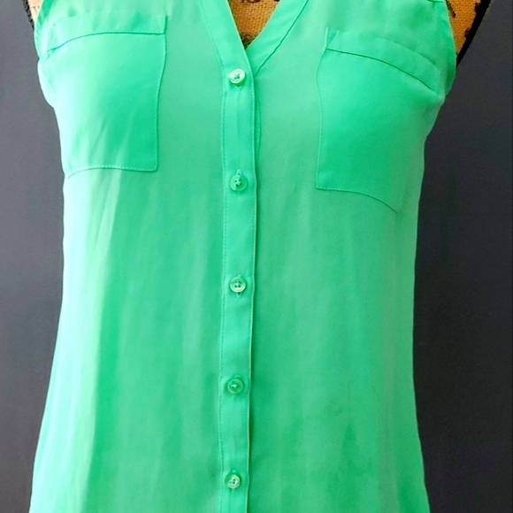 Express The Portofino Shirt Color Kelly Green size XS - Picture 3 of 8